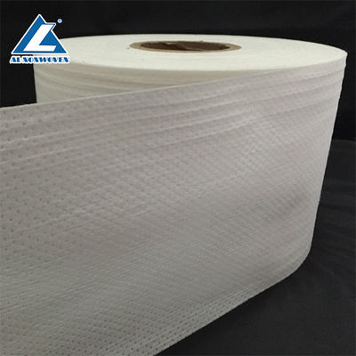 Китай Пеленка рулона ткани Нонвовен слипчивой бортовой ленты отрезка с эластичная в белом цвете поставщик