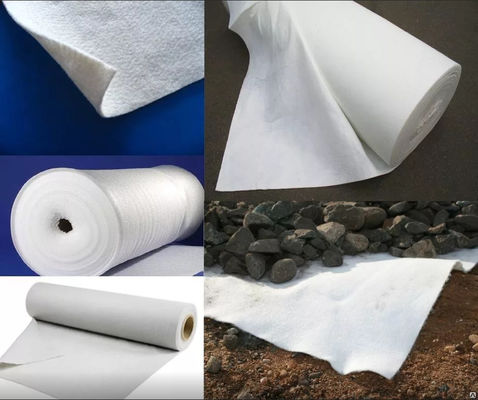PET needle punched nonwoven geotextile making machine low price поставщик